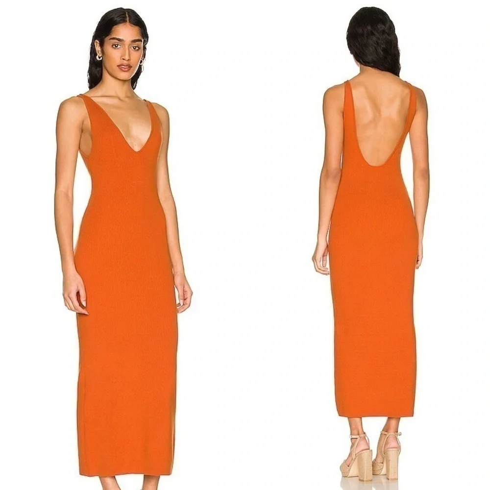 Free People Danielle Sweater Midi Ribbed Dress - Picture 1 of 13